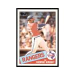 1985 Topps George Wright Rangers Baseball Card #443