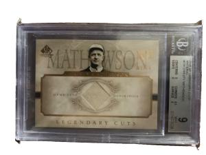 Christy Mathewson 2005 SP Legendary Cuts BGS 9
