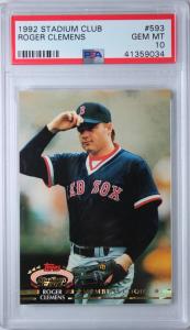 1992 Stadium Club Roger Clemens PSA 10 Card