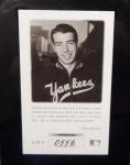 1993 Pinnacle Joe DiMaggio Autographed Card #4