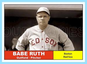 Babe Ruth Custom Art Card - Boston Red Sox