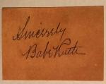 Babe Ruth Red Rock Cola Promo Card