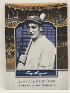 2008 Upper Deck Yankee Stadium Legacy Tony Lazzeri Card