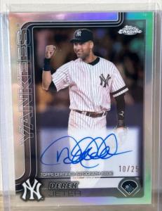 2025 Topps Chrome Derek Jeter Legends Auto #/25