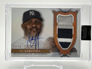 2024 Topps Dynasty CC Sabathia Patch Auto 10/10