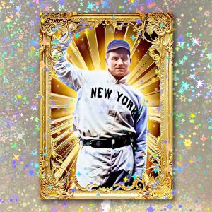 Joe McGinnity Signed Holographic Icon Card 02/10