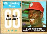 1968 Topps Bob Gibson St. Louis Cardinals Card