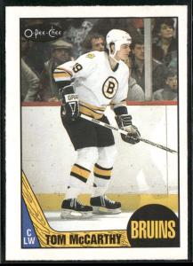 1987-88 O-Pee-Chee Tom McCarthy Boston Bruins Card