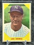 1960 Fleer Lou Gehrig Baseball Card #28