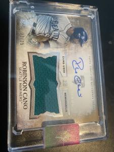 2015 Topps Robinson Cano Autograph /25 Card
