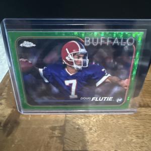 2025 Topps Chrome Doug Flutie Green /99 Card