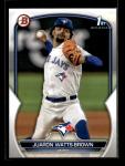 2023 Bowman Draft Juaron Watts-Brown Blue Jays Lot