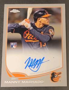 2013 Topps Chrome Manny Machado Rookie Autograph