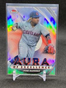 2022 Topps Finest Jose Ramirez Refractor Card