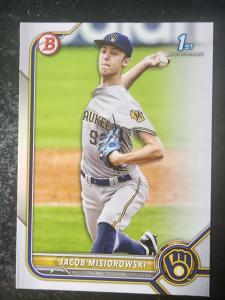 2022 Bowman Jacob Misiorowski Rookie Card #132
