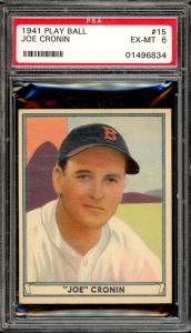 1941 Play Ball Baseball Joe Cronin Card PSA 6