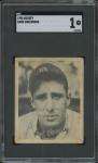 1936 Goudey Hank Greenberg Baseball Card SGC 1