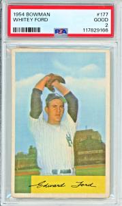 1954 Bowman Whitey Ford Baseball Card #177 HOF
