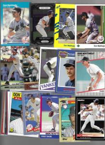 50 Unique Don Mattingly Sports Cards Lot