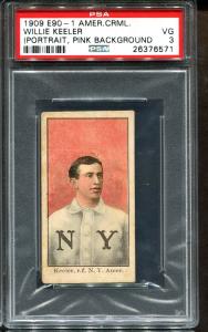 1909 E90-1 Willie Keeler PSA 3 Sports Card