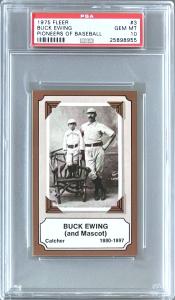 1975 Fleer Baseball #3 Buck Ewing PSA 10