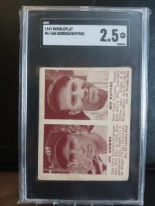 1941 Double Play Joe Gordon Red Ruffing Card