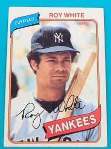 1980 Topps Roy White Yankees Baseball Card #648