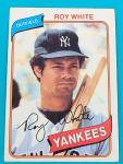 1980 Topps Roy White Yankees Baseball Card #648