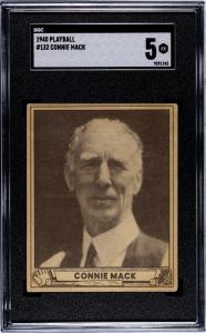 1940 Play Ball Connie Mack Card - SGC 5