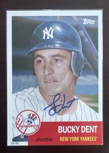 2016 Bucky Dent 5x7 Autograph - JSA Certified