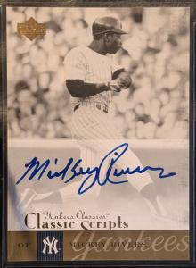 2004 Upper Deck Yankees Mickey Rivers Autograph Card