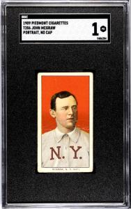 1909 T206 John McGraw Portrait No Cap Card