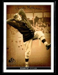 2002 SP Legendary Cuts Christy Mathewson Giants Card