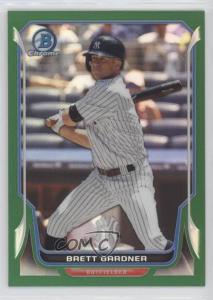 2014 Bowman Chrome Green Refractor Brett Gardner #99