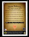 2002 SP Legendary Cuts Christy Mathewson Giants Card