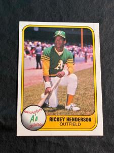 1981 Fleer Rickey Henderson #574 - Great Condition