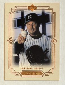 1999 Upper Deck Roger Clemens Yankees Baseball Card