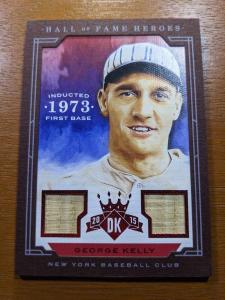 George Kelly 2015 Diamond Kings Dual Bat 15/15