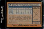 1978 Topps #392 Billy Almon Padres Baseball Card