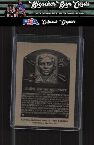 1981-89 Hall of Fame Metallic Plaque Joe McGinnity