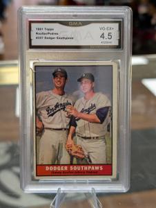 1961 Topps #207 Sandy Koufax & Johnny Podres