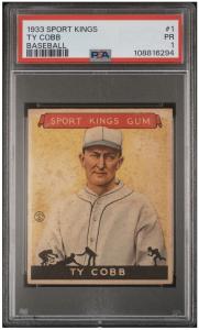 1933 Goudey Ty Cobb #1 PSA 1 Sports Card