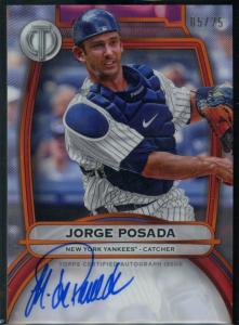 Jorge Posada 2025 Topps Tribute Autograph Orange #/25