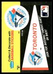 1986 Fleer Toronto Blue Jays Team Stickers Set