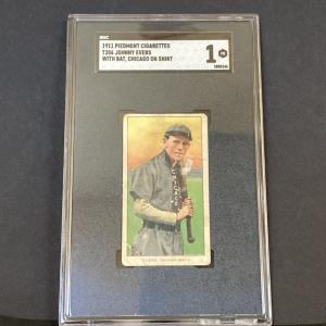 1909-11 T206 Johnny Evers Bat Card SGC 1