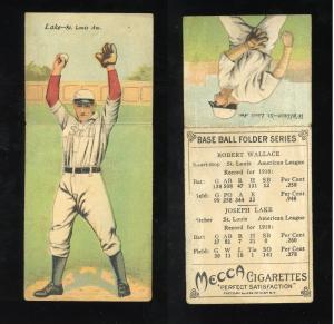 1911 T201 Mecca Bobby Wallace Double Folder Card