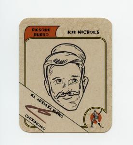 Kid Nichols Signed Pesque Hueso Sports Card