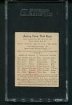 1933 Jimmie Foxx George C. Miller Card 1.5