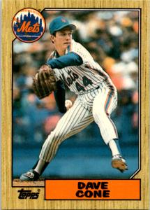 1987 Topps Traded Tiffany David Cone Rookie Card