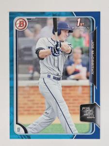 2015 Bowman Draft Joe McCarthy Blue 118/150 Card